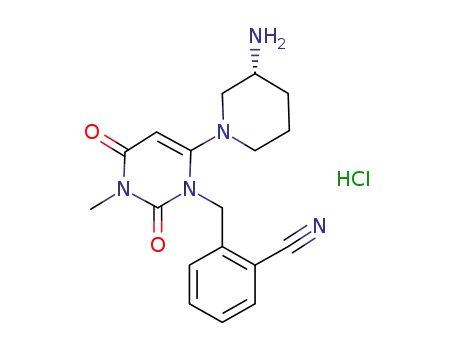 Molecular Structure of 1246610-75-2 (Alogliptin hydrochloride)