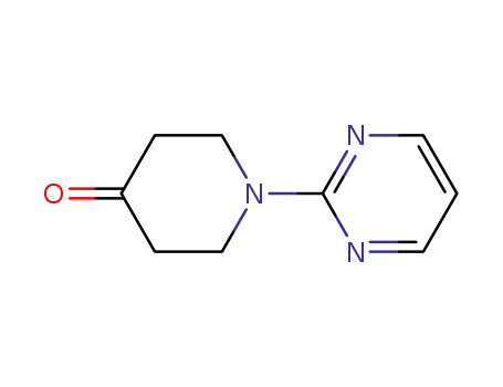 Molecular Structure of 116247-92-8 (1-PYRIMIDIN-2-YL-PIPERIDIN-4-ONE)
