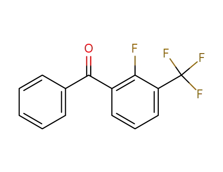 Molecular Structure of 207853-70-1 (2-FLUORO-3-(TRIFLUOROMETHYL)BENZOPHENONE)