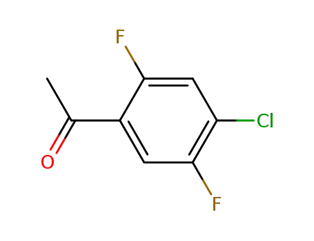 Molecular Structure of 655-12-9 (4'-CHLORO-2',5'-DIFLUOROACETOPHENONE)
