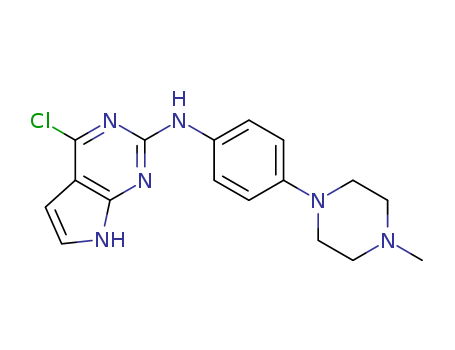 4-chloro-N-(4-(4-methylpiperazin-1-yl)phenyl)-7H-pyrrolo[2,3-d]pyrimidin-2-amine