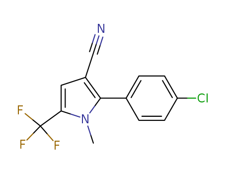 2-(4-Chlorophenyl)-1-methyl-5-(trifluoromethyl)-1H-pyrrole-3-carbonitrile