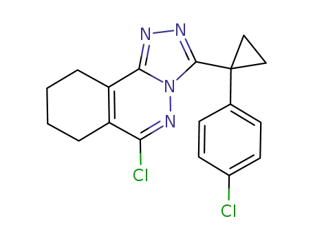6-chloro-3-(1-(4-chlorophenyl)cyclopropyl)-7,8,9,10-tetrahydro-[1,2,4]triazolo[3,4-a]phthalazine