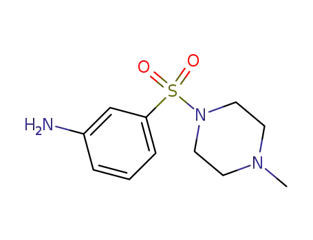 Molecular Structure of 436095-35-1 (3-(4-METHYL-PIPERAZINE-1-SULFONYL)-PHENYLAMINE)