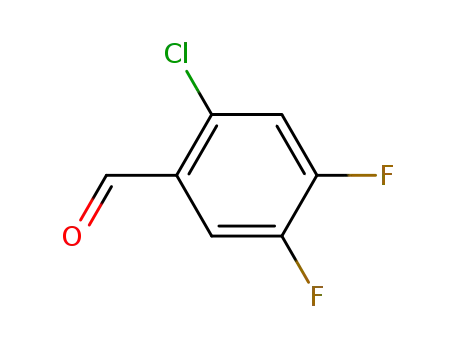 Molecular Structure of 165047-23-4 (Benzaldehyde, 2-chloro-4,5-difluoro-)