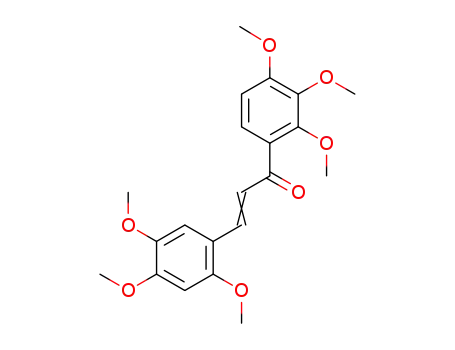 Molecular Structure of 1256153-13-5 (1-(2,3,4-trimethoxyphenyl)-3-(2,4,5-trimethoxyphenyl)prop-2-en-1-one)