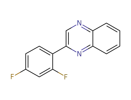 Molecular Structure of 930781-41-2 (2-(2,4-difluorophenyl)quinoxaline)