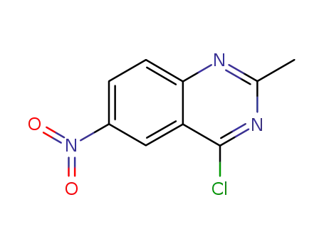 Molecular Structure of 74151-22-7 (Quinazoline, 4-chloro-2-methyl-6-nitro-)