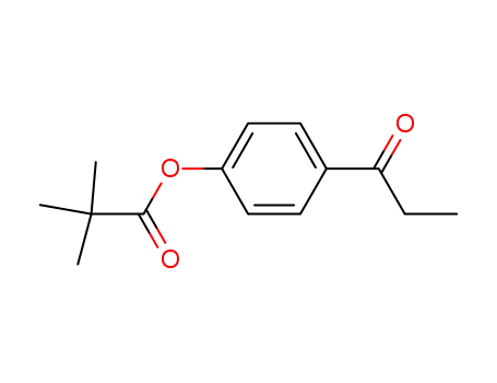 Molecular Structure of 120703-45-9 (4-Propanoylphenyl 2,2-dimethylpropanoate)