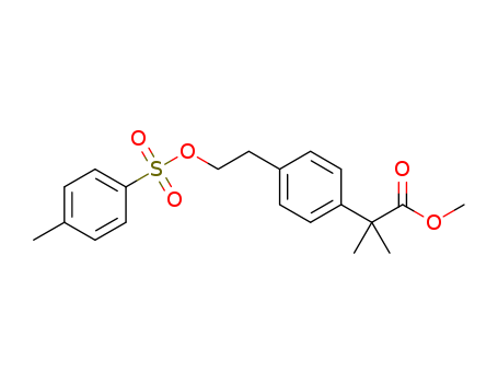 1181267-30-0,methyl 2-methyl-2-(4-(2-(tosyloxy)ethyl)phenyl)propanoate,methyl 2-methyl-2-(4-(2-(tosyloxy)ethyl)phenyl)propanoate