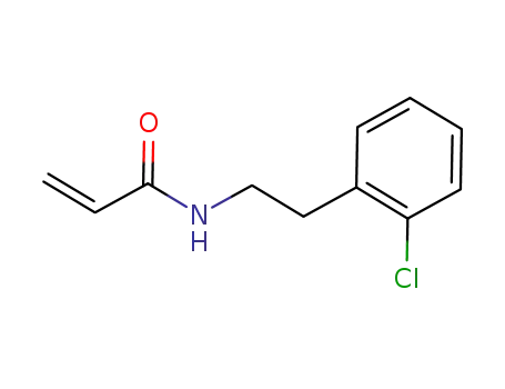 Molecular Structure of 1053240-11-1 (N-[2-(2-chlorophenyl)ethyl]acrylamide)
