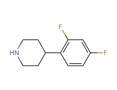 Molecular Structure of 291289-50-4 (4-(2,4-Difluoro-phenyl)-piperidine)