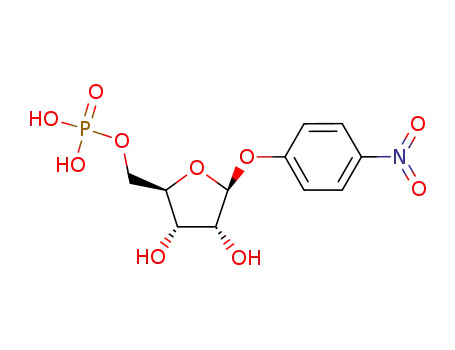 Molecular Structure of 174229-33-5 (.beta.-D-Ribofuranoside, 4-nitrophenyl, 5-(dihydrogen phosphate))