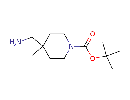 Molecular Structure of 236406-22-7 (tert-butyl 4-(aminomethyl)-4-methylpiperidine-1-carboxylate)