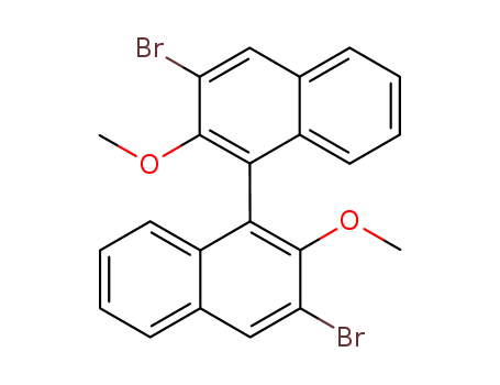 1,1'-Binaphthalene,3,3'-dibromo-2,2'-dimethoxy-, (1R)- (9CI)