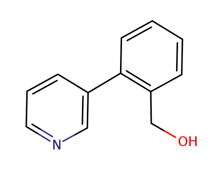 Molecular Structure of 857284-03-8 ((2-PYRID-3-YLPHENYL)METHANOL)