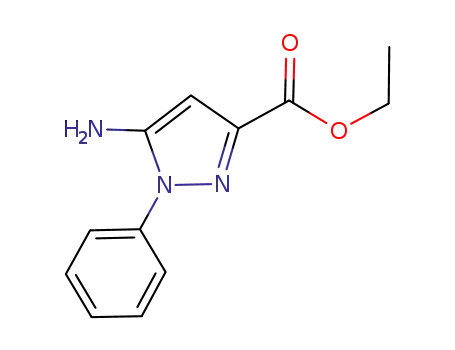 Molecular Structure of 866837-96-9 (Ethyl 5-amino-1-phenyl-1H-pyrazole-3-carboxylate)