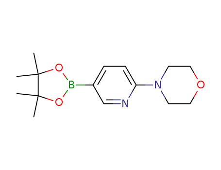 Molecular Structure of 485799-04-0 (6-(Morpholin-4-yl)pyridine-3-boronic acid pinacol ester)