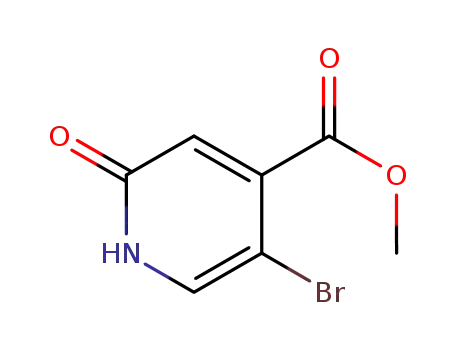 Molecular Structure of 913836-17-6 (5-BROMO-4-METHOXYCARBONYL-2(1H)-PYRIDINONE)
