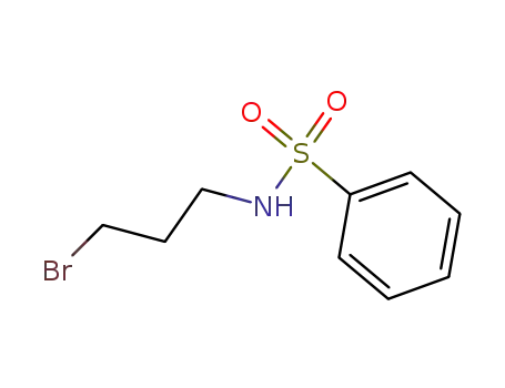 Molecular Structure of 3245-94-1 (Benzenesulfonamide, N-(3-bromopropyl)-)