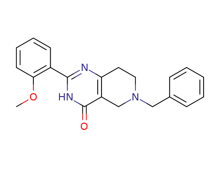 Molecular Structure of 938181-21-6 (6-benzyl-2-(2-methoxy-phenyl)-5,6,7,8-tetrahydro-3H-pyrido[4,3-d]pyrimidin-4-one)