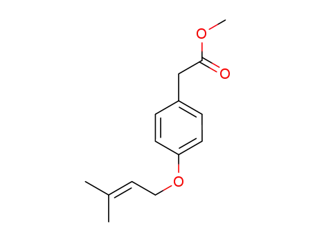 Molecular Structure of 1411884-59-7 (methyl 4-prenyloxyphenylacetate)
