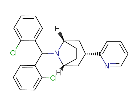 8-Azabicyclo[3.2.1]octane, 8-[bis(2-chlorophenyl)methyl]-3-(2-pyridinyl)-, (3-exo)-