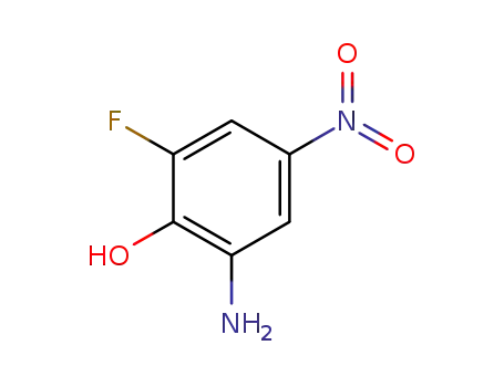 Molecular Structure of 928118-13-2 (Phenol,  2-amino-6-fluoro-4-nitro-)
