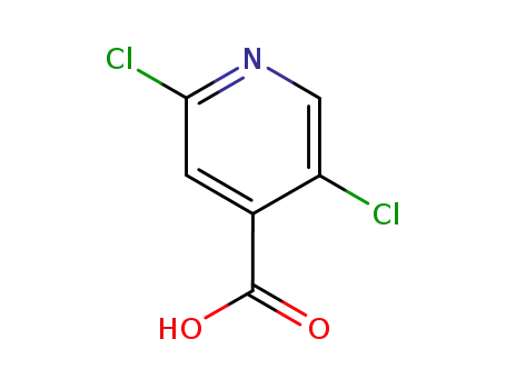 Molecular Structure of 88912-26-9 (2,5-Dichloroisonicotinic acid)