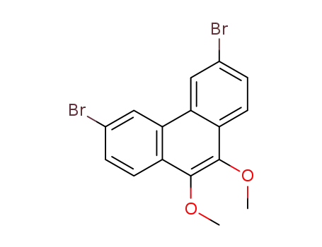 Molecular Structure of 888728-75-4 (3,6-dibromo-9,10-bis-methoxyphenanthrene)