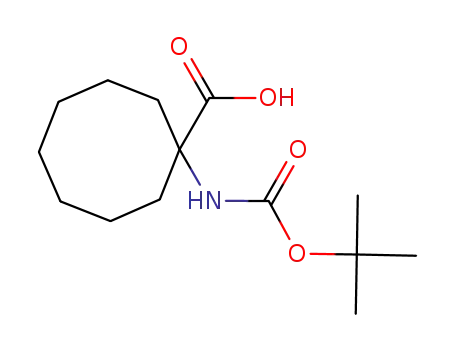 Molecular Structure of 199330-75-1 (BOC-1-AMINO-1-CYCLOOCTANECARBOXYLIC ACID)