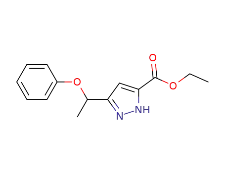 (rac)-5-(1-phenoxy-ethyl)-2H-pyrazole-3-carboxylic acid ethyl ester