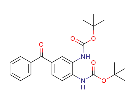 Molecular Structure of 1282523-82-3 (N, N'-di-(tert-butoxycarbonyl)-3,4-diaminobenzophenone)