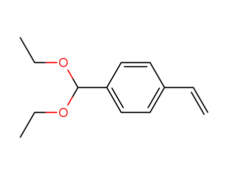 Molecular Structure of 93429-66-4 (4-vinylbenzaldehyde diethyl acetal)