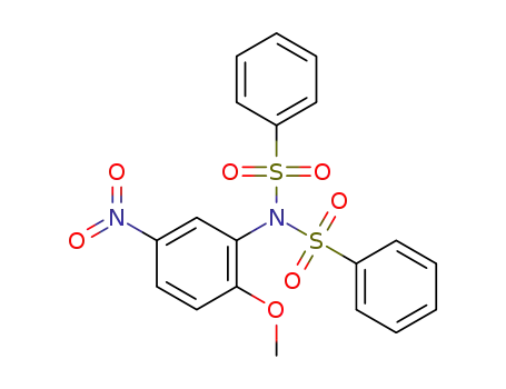 Molecular Structure of 1453101-02-4 (N-(2-methoxy-5-nitrophenyl)-N-(phenylsulfonyl)benzenesulfonamide)