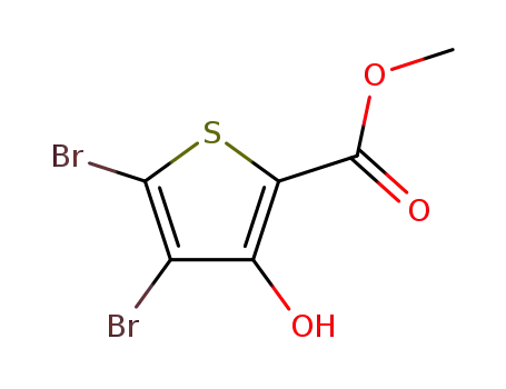 Molecular Structure of 96232-71-2 (METHYL 4,5-DIBROMO-3-HYDROXYTHIOPHENE-2-CARBOXYLATE)