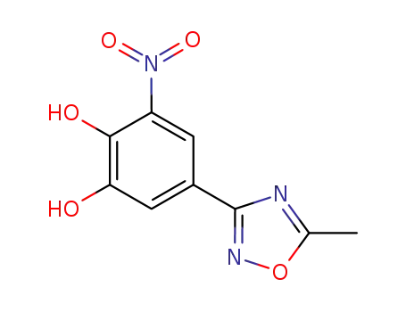 Molecular Structure of 923288-13-5 (1,2-Benzenediol, 5-(5-methyl-1,2,4-oxadiazol-3-yl)-3-nitro-)