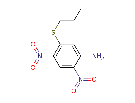 Molecular Structure of 1448876-48-9 (5-(butylthio)-2,4-dinitrobenzenamine)