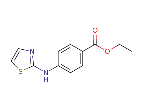 Molecular Structure of 280754-15-6 (Benzoic acid, 4-(2-thiazolylamino)-, ethyl ester)