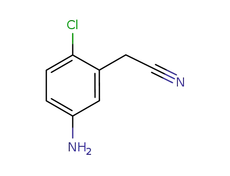 Molecular Structure of 850451-72-8 (2-(5-Amino-2-chlorophenyl)acetonitrile)
