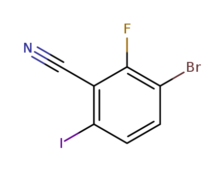 3-Bromo-2-fluoro-6-iodobenzonitrile