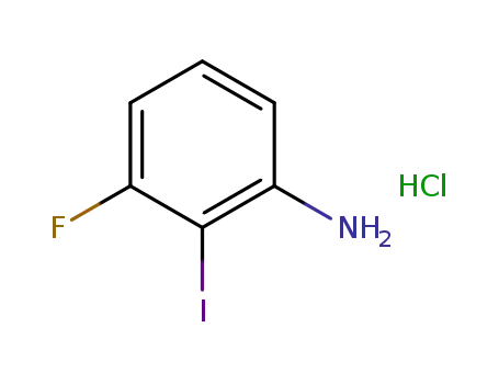 Molecular Structure of 122455-37-2 (3-FLUORO-2-IODOANILINE)