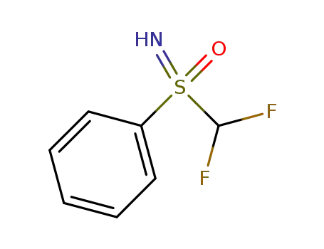 Molecular Structure of 1333375-53-3 ((difluoromethyl)(imino)(phenyl)-λ<sup>6</sup>-sulfanone)