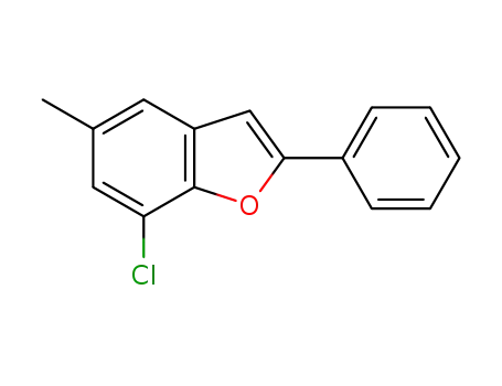 Molecular Structure of 1248340-80-8 (7-chloro-5-methyl-2-phenylbenzo[b]furan)