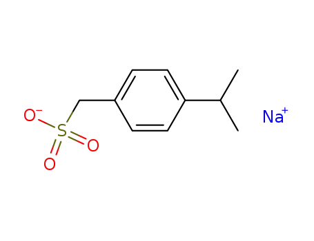 Molecular Structure of 61930-01-6 (Benzenemethanesulfonic acid, 4-(1-methylethyl)-, sodium salt)