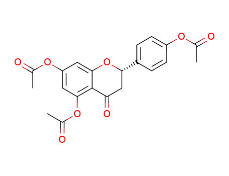 Molecular Structure of 3682-04-0 (Naringenin triacetate)