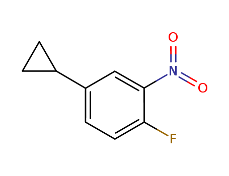 4-cyclopropyl-1-fluoro-2-nitrobenzene