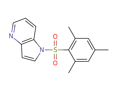 Molecular Structure of 1417718-50-3 (1-(2,4,6-trimethyl-benzenesulfonyl)-1H-pyrrolo[3,2-b]pyridine)
