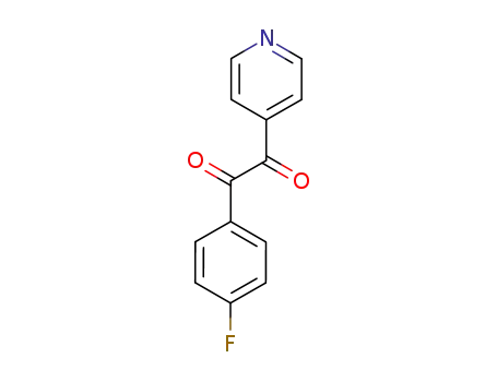 Molecular Structure of 152121-41-0 (1-(4-Fluorophenyl)-2-(4-pyridinyl)-1,2-ethanedione)