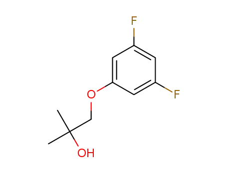 Molecular Structure of 1340190-63-7 (1-(3,5-difluorophenoxy)-2-methylpropan-2-ol)
